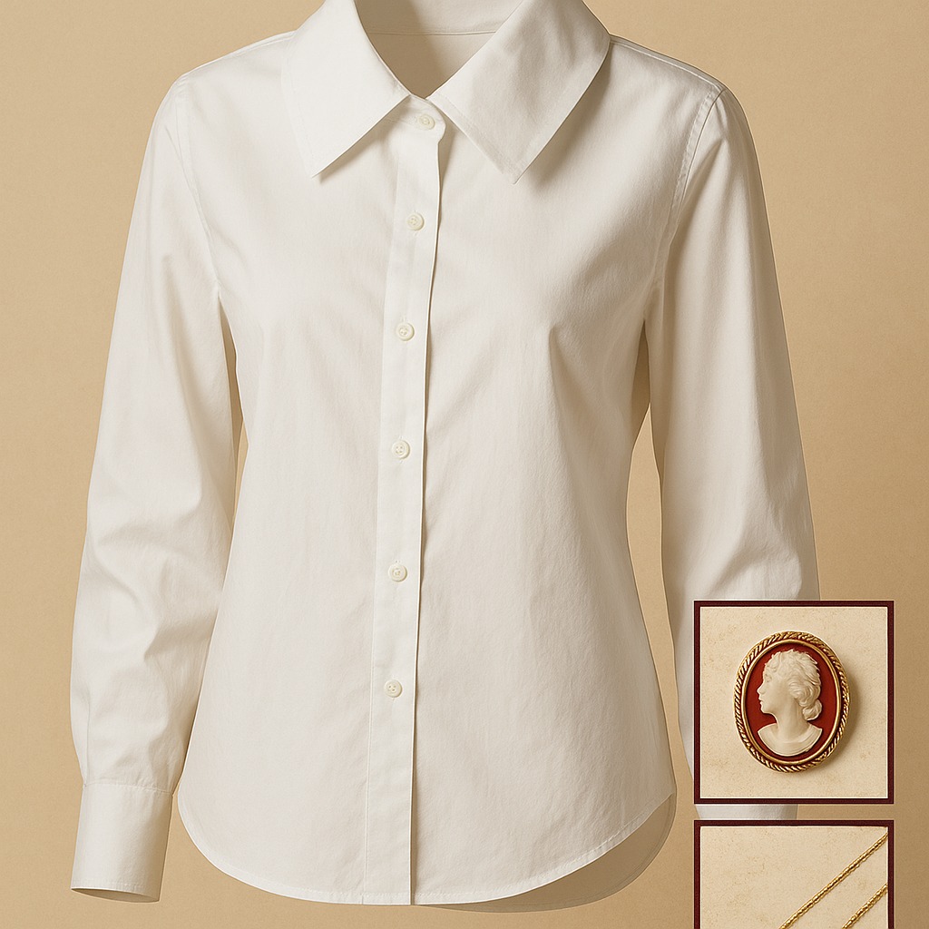 Cotton Poplin Blouse